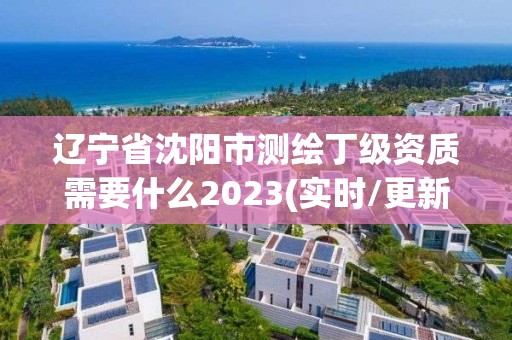 辽宁省沈阳市测绘丁级资质需要什么2023(实时/更新中)