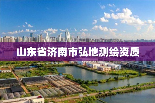 山东省济南市弘地测绘资质