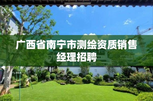 广西省南宁市测绘资质销售经理招聘