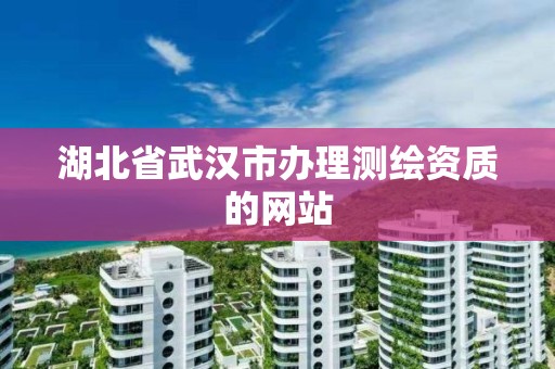 湖北省武汉市办理测绘资质的网站