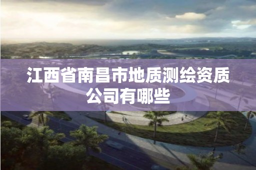 江西省南昌市地质测绘资质公司有哪些
