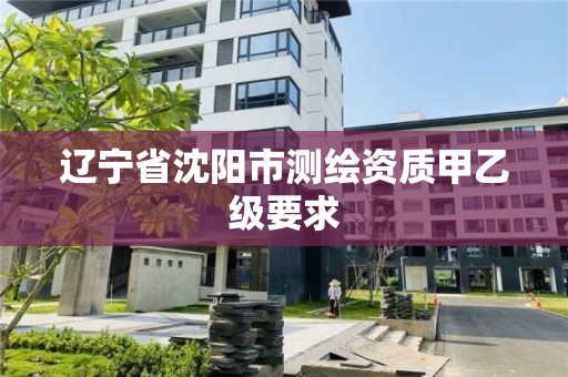辽宁省沈阳市测绘资质甲乙级要求