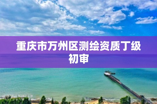 重庆市万州区测绘资质丁级初审