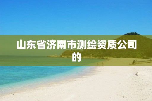 山东省济南市测绘资质公司的 山东省济南市测绘资质公司的