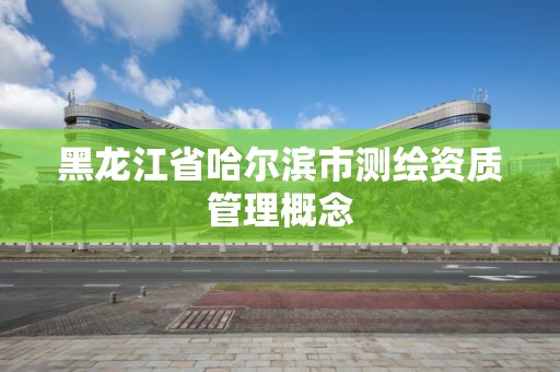 黑龙江省哈尔滨市测绘资质管理概念