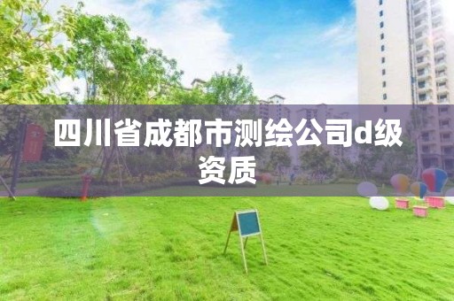 四川省成都市测绘公司d级资质 四川省成都市测绘公司d级资质