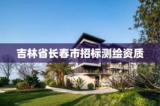 吉林省长春市招标测绘资质 吉林省长春市招标测绘资质