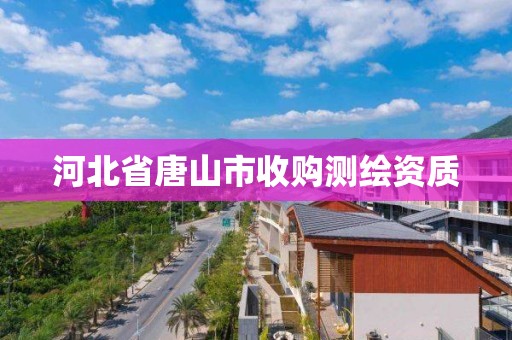 河北省唐山市收购测绘资质