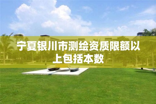 宁夏银川市测绘资质限额以上包括本数 宁夏银川市测绘资质限额以上包括本数
