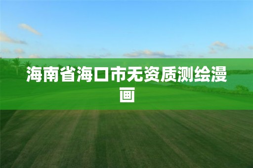 海南省海口市无资质测绘漫画