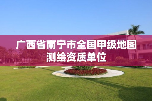 广西省南宁市全国甲级地图测绘资质单位
