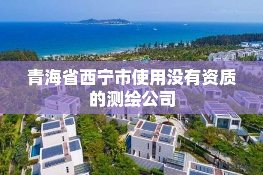 青海省西宁市使用没有资质的测绘公司