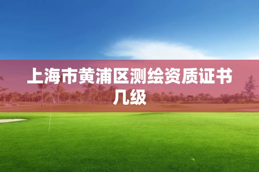 上海市黄浦区测绘资质证书几级