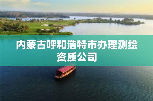 内蒙古呼和浩特市办理测绘资质公司