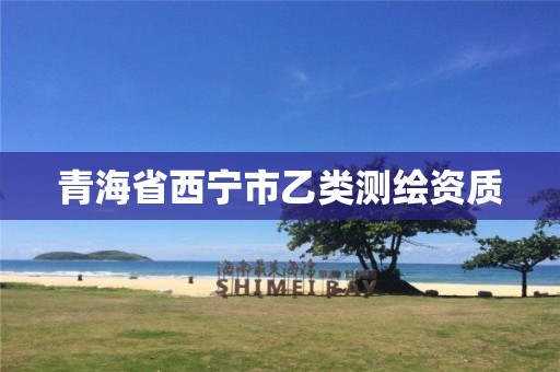 青海省西宁市乙类测绘资质