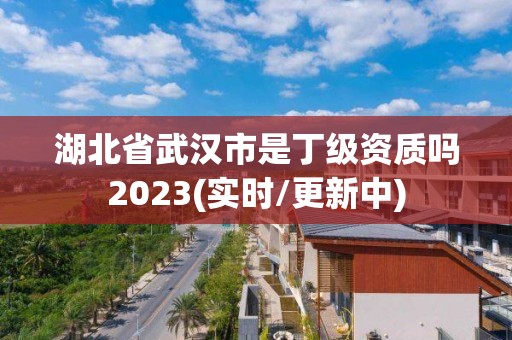 湖北省武汉市是丁级资质吗2023(实时/更新中)