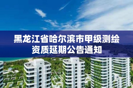 黑龙江省哈尔滨市甲级测绘资质延期公告通知