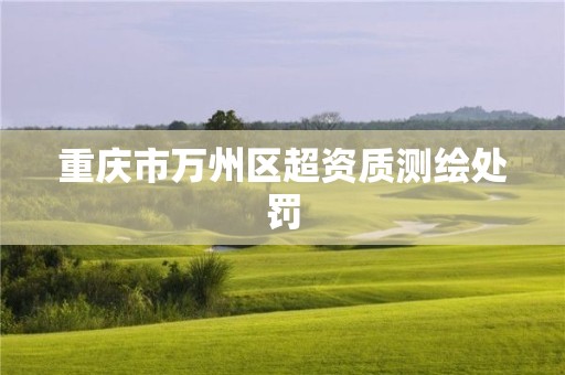 重庆市万州区超资质测绘处罚