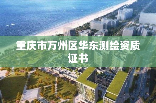 重庆市万州区华东测绘资质证书