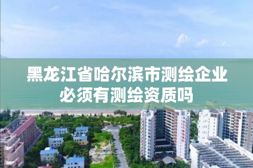 黑龙江省哈尔滨市测绘企业必须有测绘资质吗