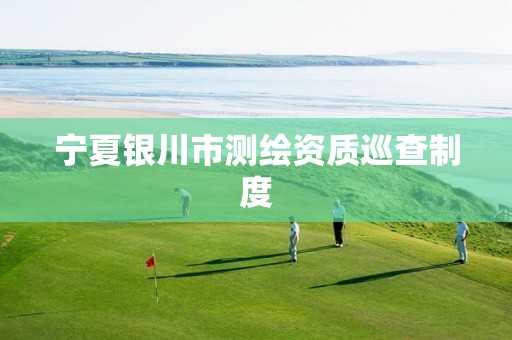 宁夏银川市测绘资质巡查制度 宁夏银川市测绘资质巡查制度