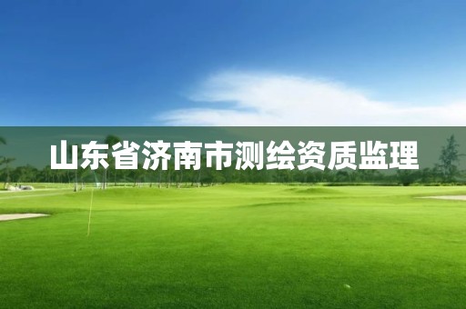 山东省济南市测绘资质监理