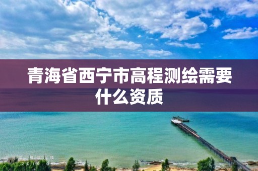 青海省西宁市高程测绘需要什么资质