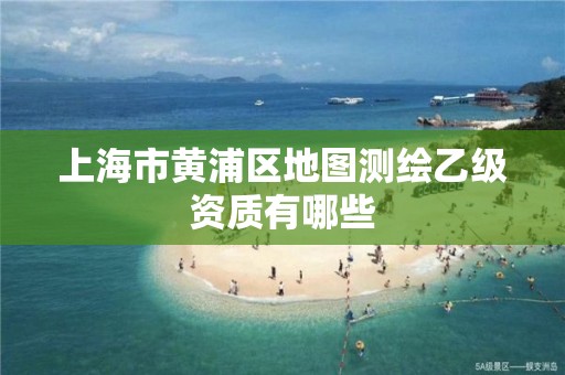 上海市黄浦区地图测绘乙级资质有哪些