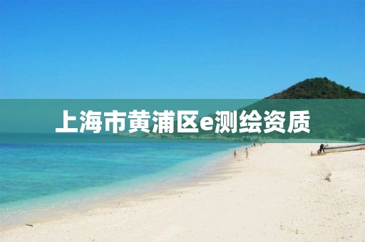 上海市黄浦区e测绘资质