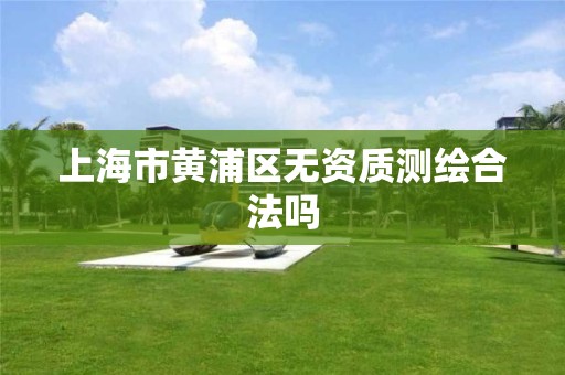 上海市黄浦区无资质测绘合法吗