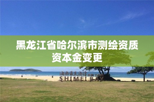 黑龙江省哈尔滨市测绘资质资本金变更