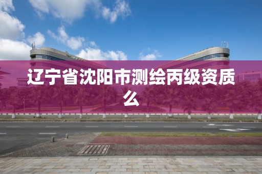 辽宁省沈阳市测绘丙级资质么