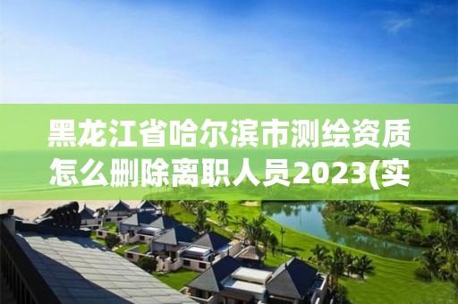 黑龙江省哈尔滨市测绘资质怎么删除离职人员2023(实时/更新中) 黑龙江省哈尔滨市测绘资质怎么删除离职人员2023(实时/更新中)