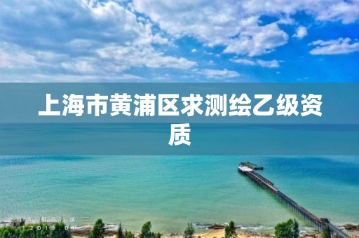 上海市黄浦区求测绘乙级资质