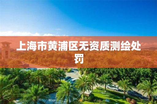 上海市黄浦区无资质测绘处罚