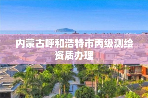 内蒙古呼和浩特市丙级测绘资质办理