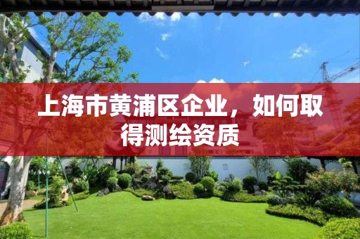 上海市黄浦区企业，如何取得测绘资质