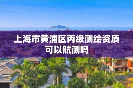 上海市黄浦区丙级测绘资质可以航测吗
