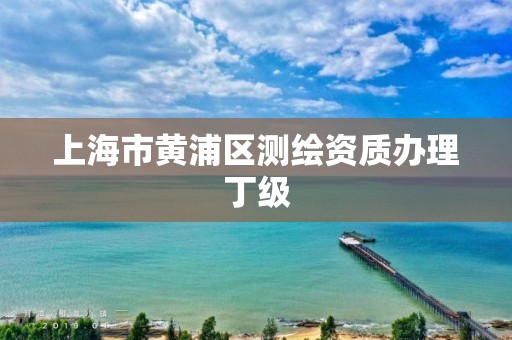 上海市黄浦区测绘资质办理丁级