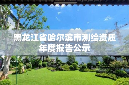 黑龙江省哈尔滨市测绘资质年度报告公示 黑龙江省哈尔滨市测绘资质年度报告公示