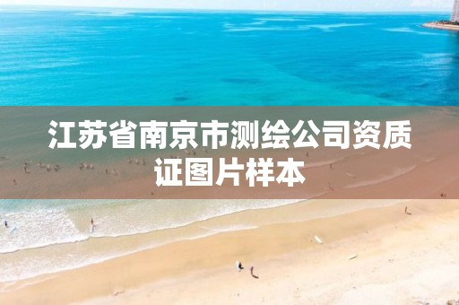 江苏省南京市测绘公司资质证图片样本