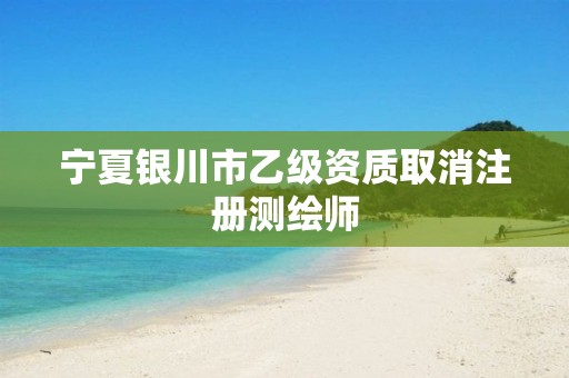 宁夏银川市乙级资质取消注册测绘师