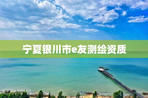 宁夏银川市e友测绘资质