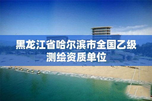 黑龙江省哈尔滨市全国乙级测绘资质单位