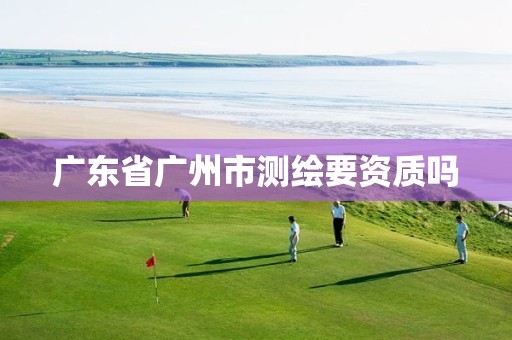 广东省广州市测绘要资质吗