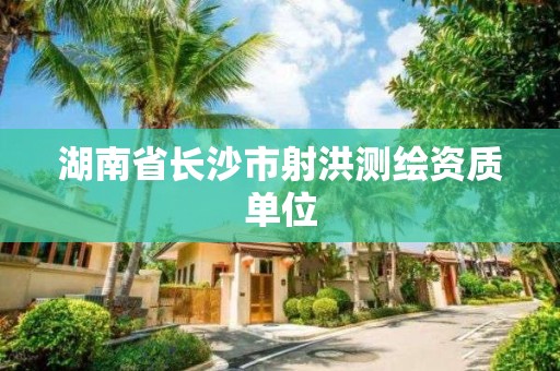 湖南省长沙市射洪测绘资质单位 湖南省长沙市射洪测绘资质单位