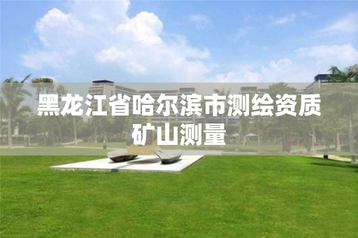 黑龙江省哈尔滨市测绘资质矿山测量 黑龙江省哈尔滨市测绘资质矿山测量
