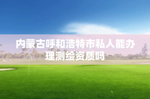 内蒙古呼和浩特市私人能办理测绘资质吗 内蒙古呼和浩特市私人能办理测绘资质吗