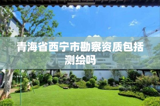 青海省西宁市勘察资质包括测绘吗