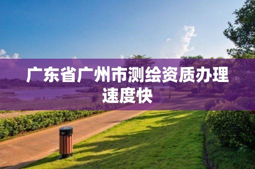 广东省广州市测绘资质办理速度快